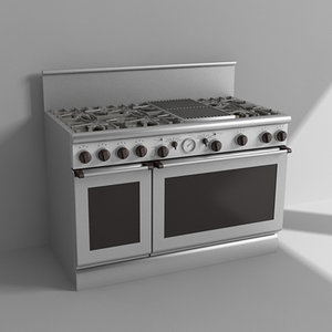 3d kitchen range model