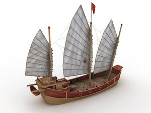 Fun Park Pirate Ship Slide - High Quality 3d model