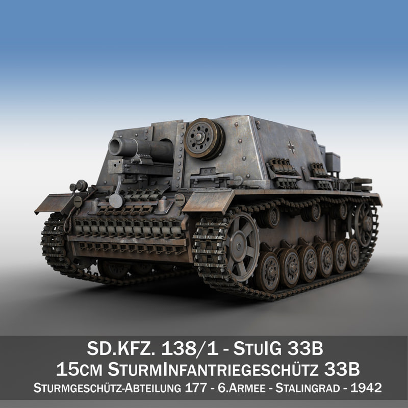 Stuig 33B Sturm-Infanteriegeschütz 33B 3D 모델 - TurboSquid 469904