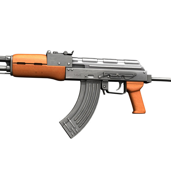 3d model of ak-74 kalashnikov rifle assault