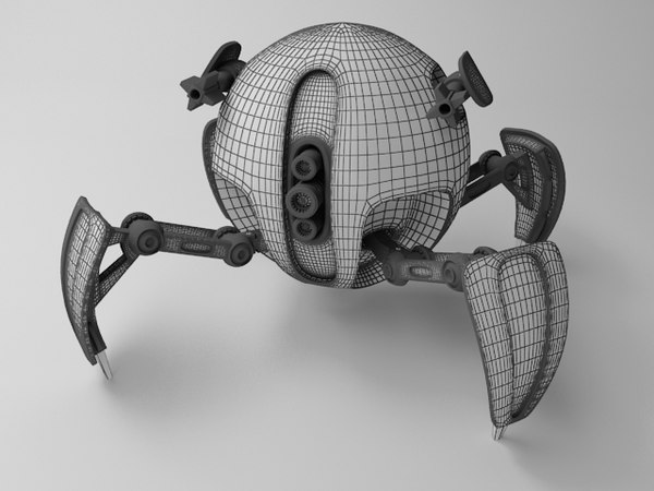 3D 3D Studio spider sphere robot