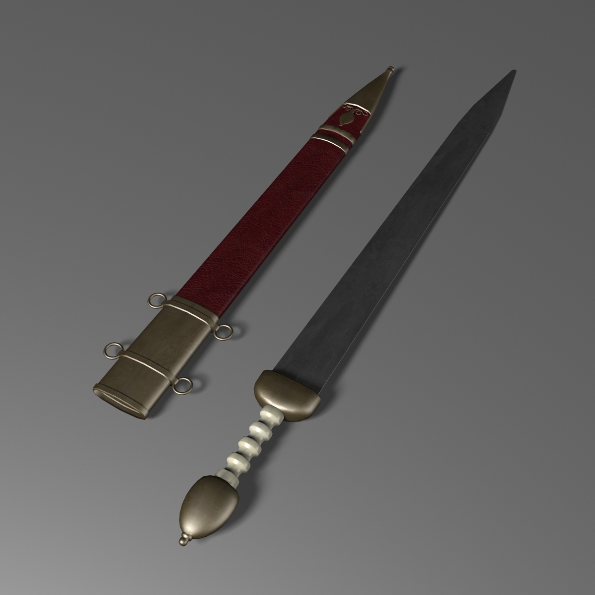 3D 3D Studio gladius hispaniensis roman