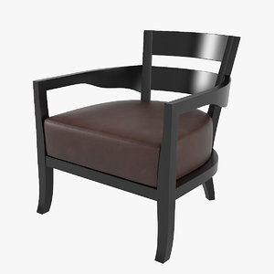 armchair chair modern 3ds