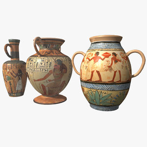 maya egyptian urns
