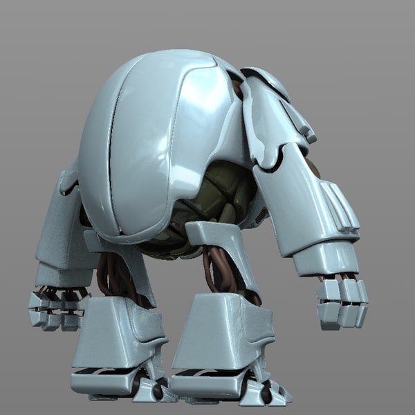 3D 3ds Max robot character male