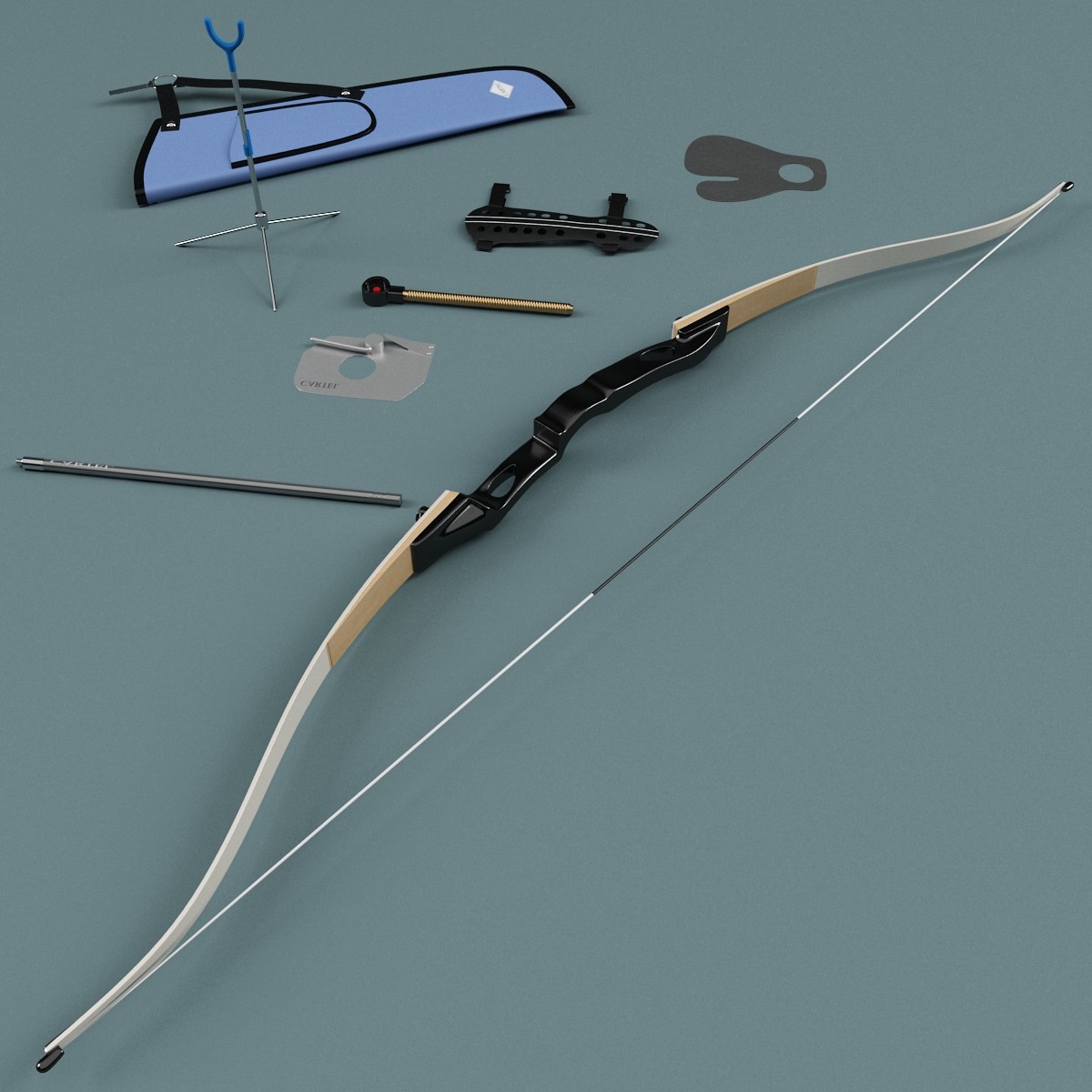 3D 3ds Max Recurve bow collection