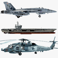 Cvn76  FA-18E and  SH-60b