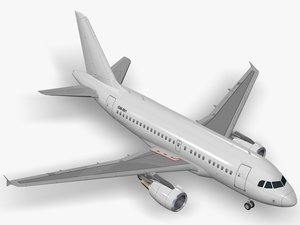 airbus commercial planes 3d model