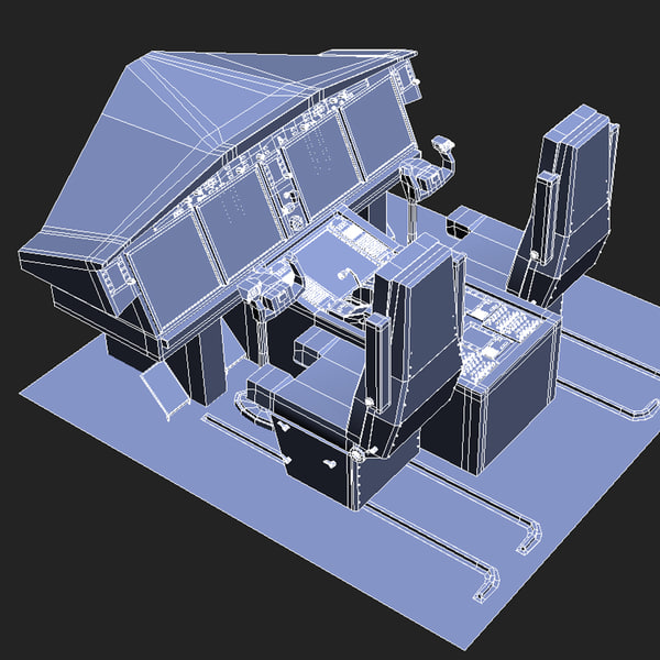 3d model of aircraft cockpit