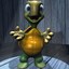3ds cartoon turtle rigged