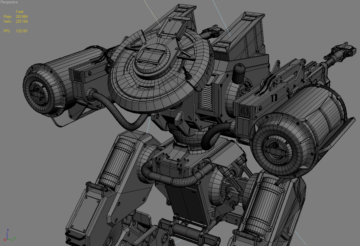 3D FBX Mech Robot mecha