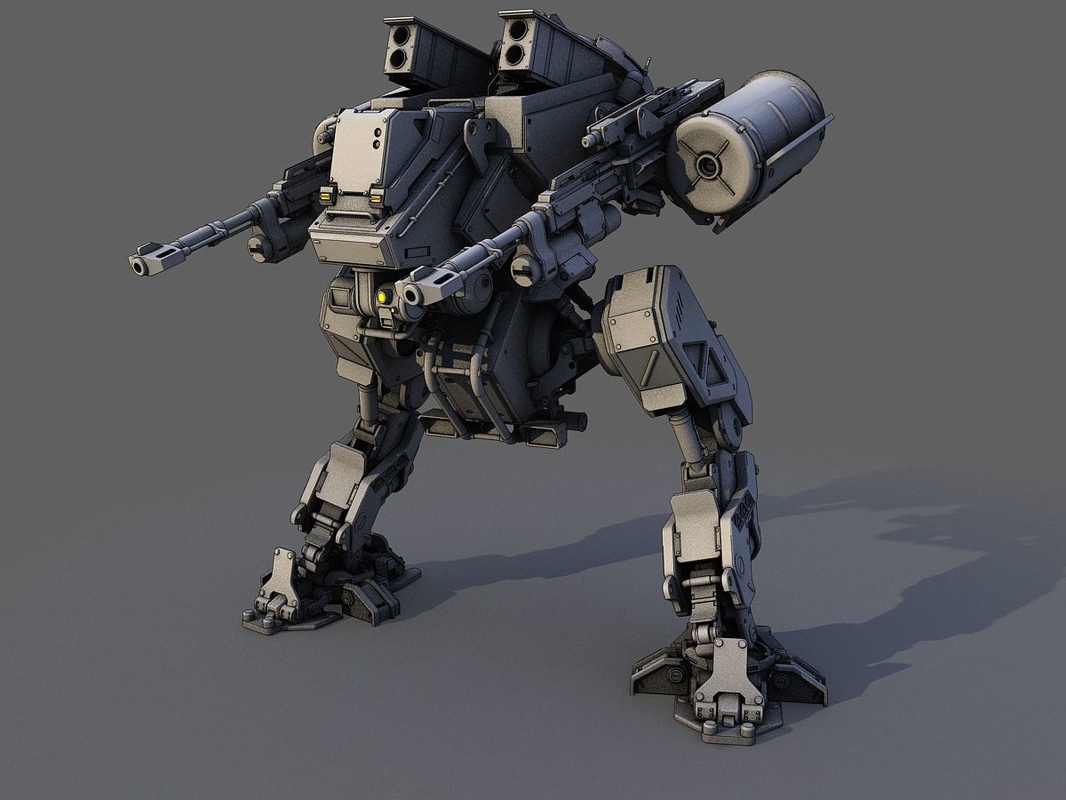 3d Fbx Mech Robot Mecha