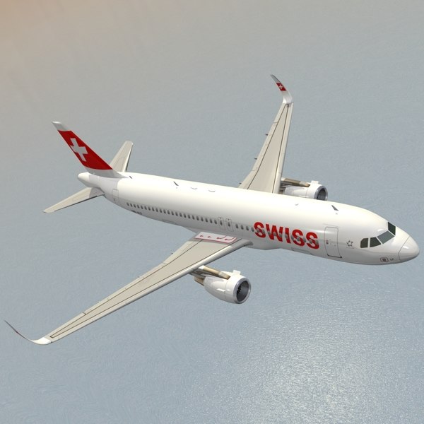 A320neo Swiss International Air Lines Model 3D - TurboSquid 789578