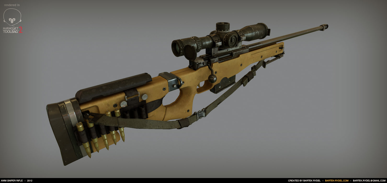 3D Other AWM sniper rifle