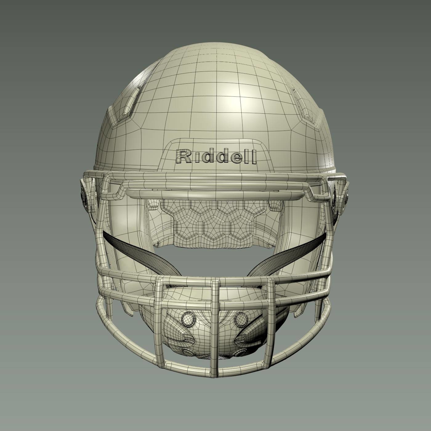 3D Blender helmet football head