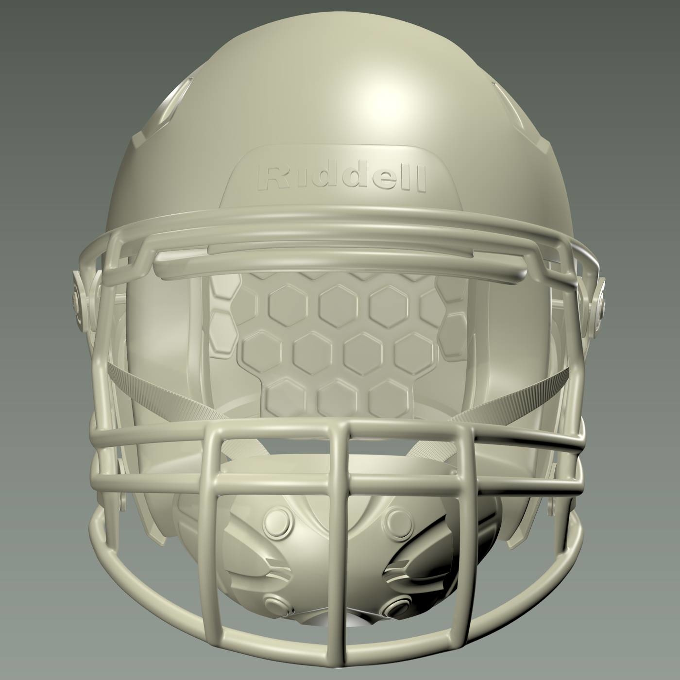 3D Blender helmet football head