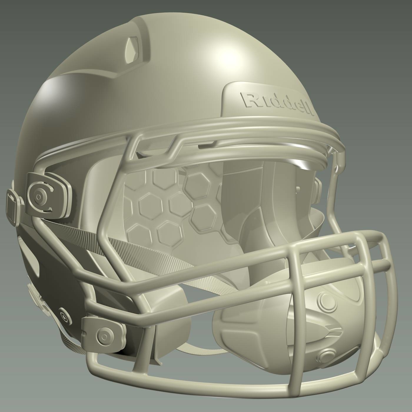 3D Blender helmet football head