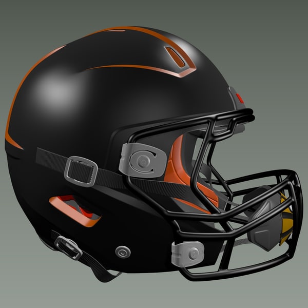 3D Blender helmet football head