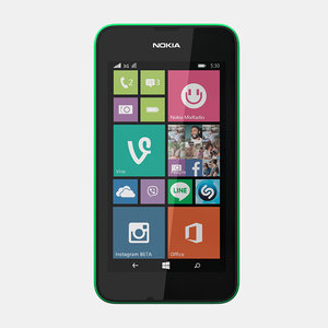 nokia lumia 530 mobile phone 3d 3ds