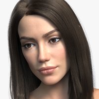 3d woman girl female model