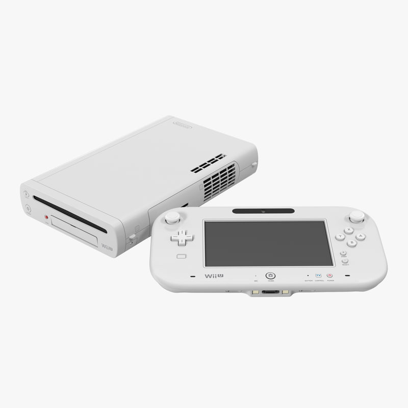 3d model nintendo wii u set