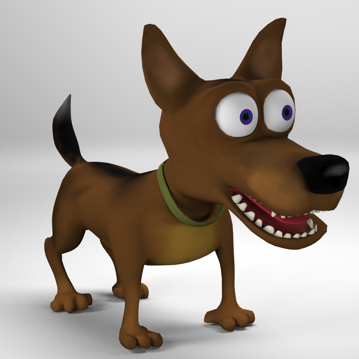 dog cartoon 3d model