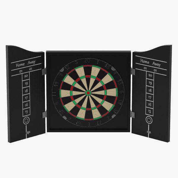 3d model dart board 3