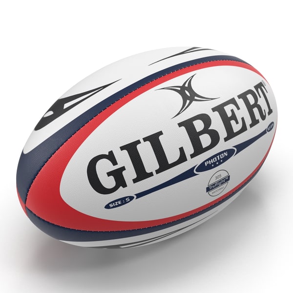 3d model rugby ball gilbert