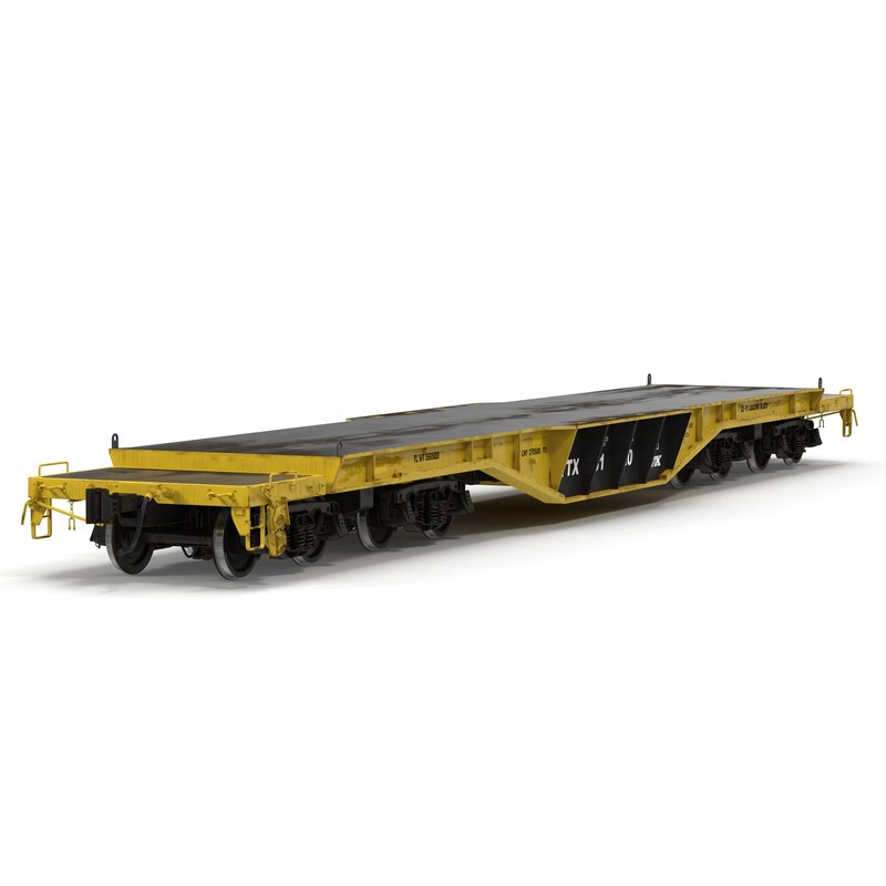 heavy duty flat car c4d