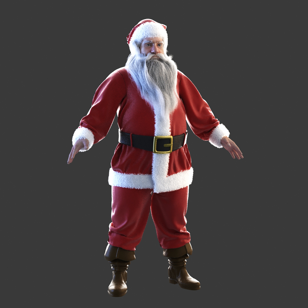 santa claus 3d model