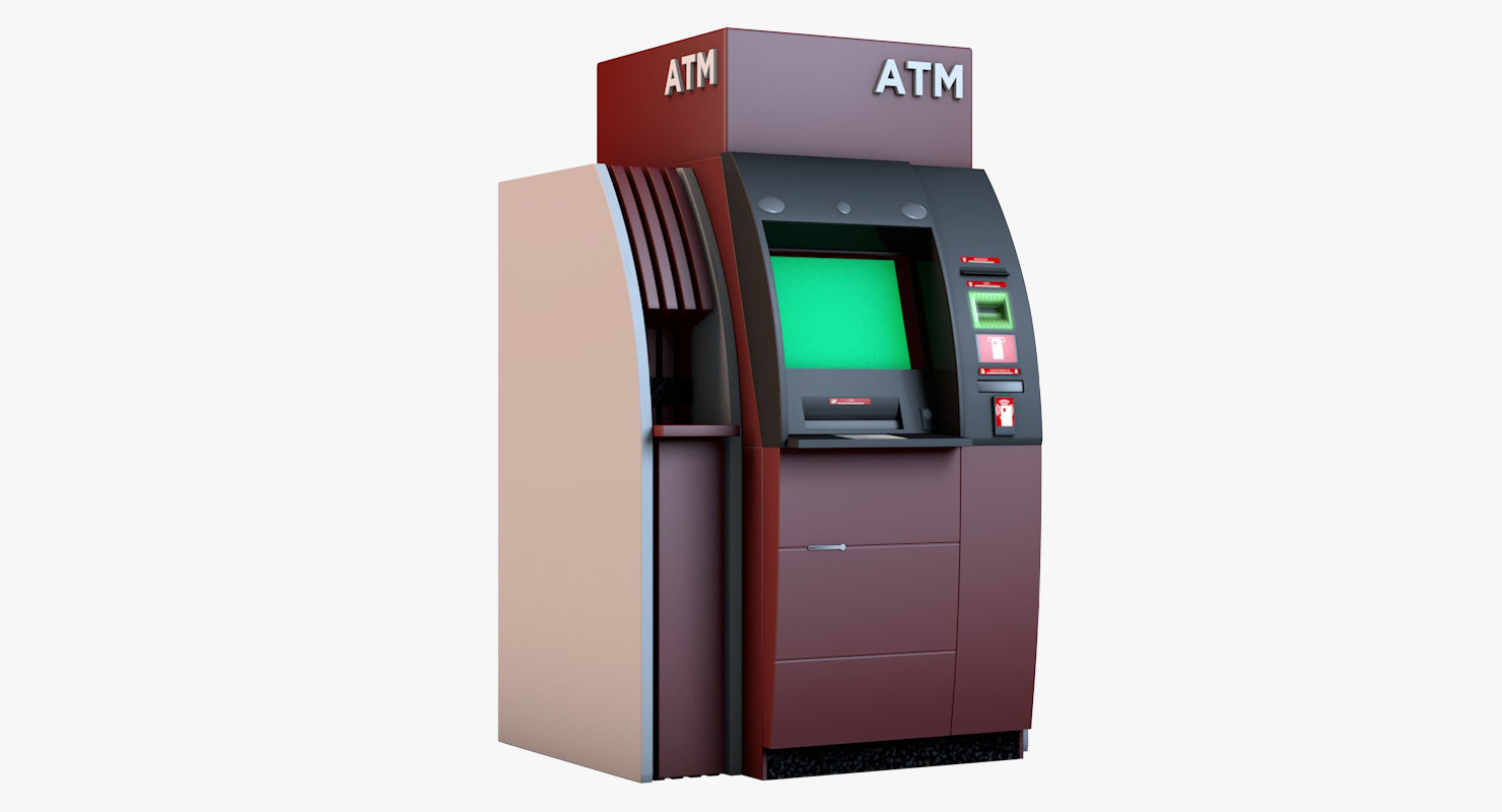 How To Buy A Atm Cash Machine - Low Poly PBR ATM Cash Machin