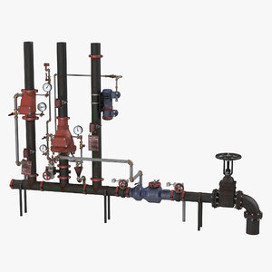 3d industrial pipes 2