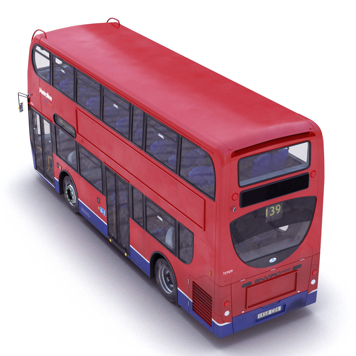 3d Model London Bus Enviro 400