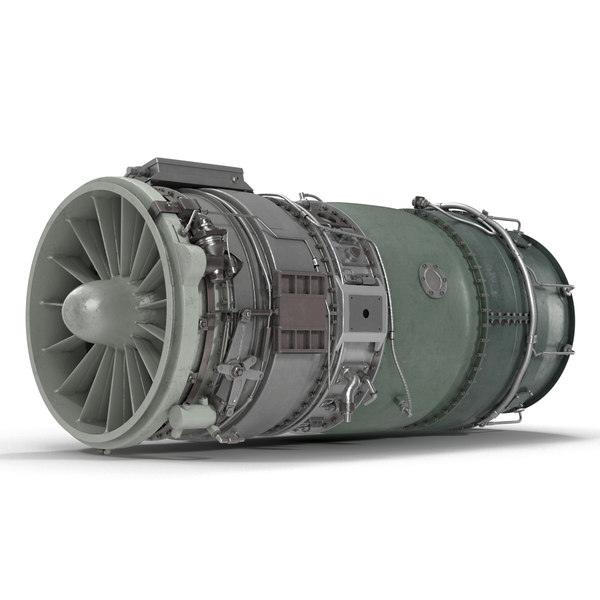 3d turbojet engine model