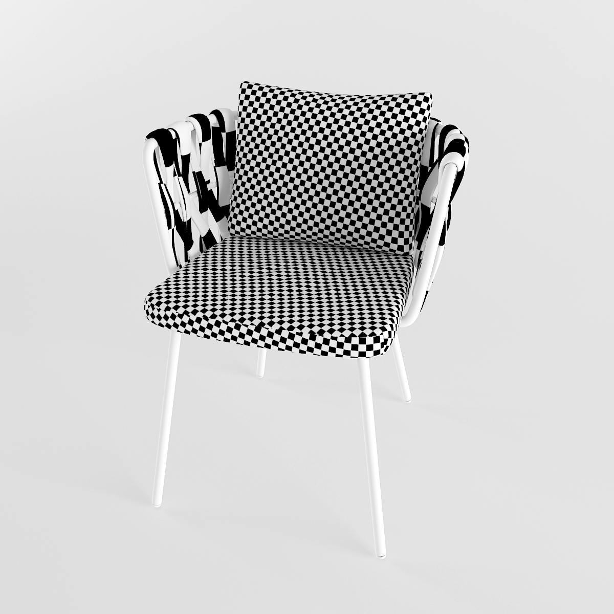 3d model of garden furniture chair