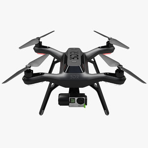 3dr solo drone 3d max