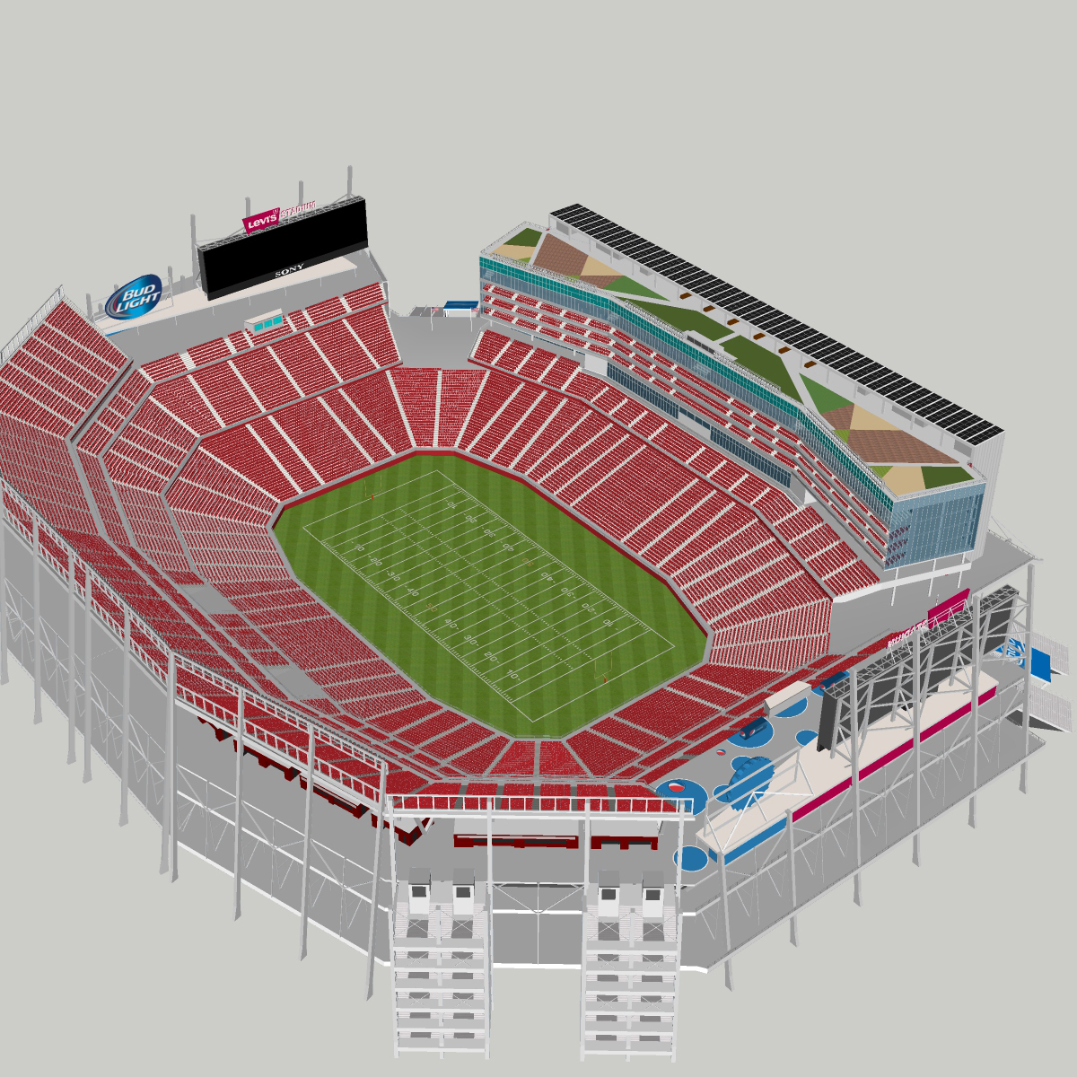 Levi Stadium Floor Plan