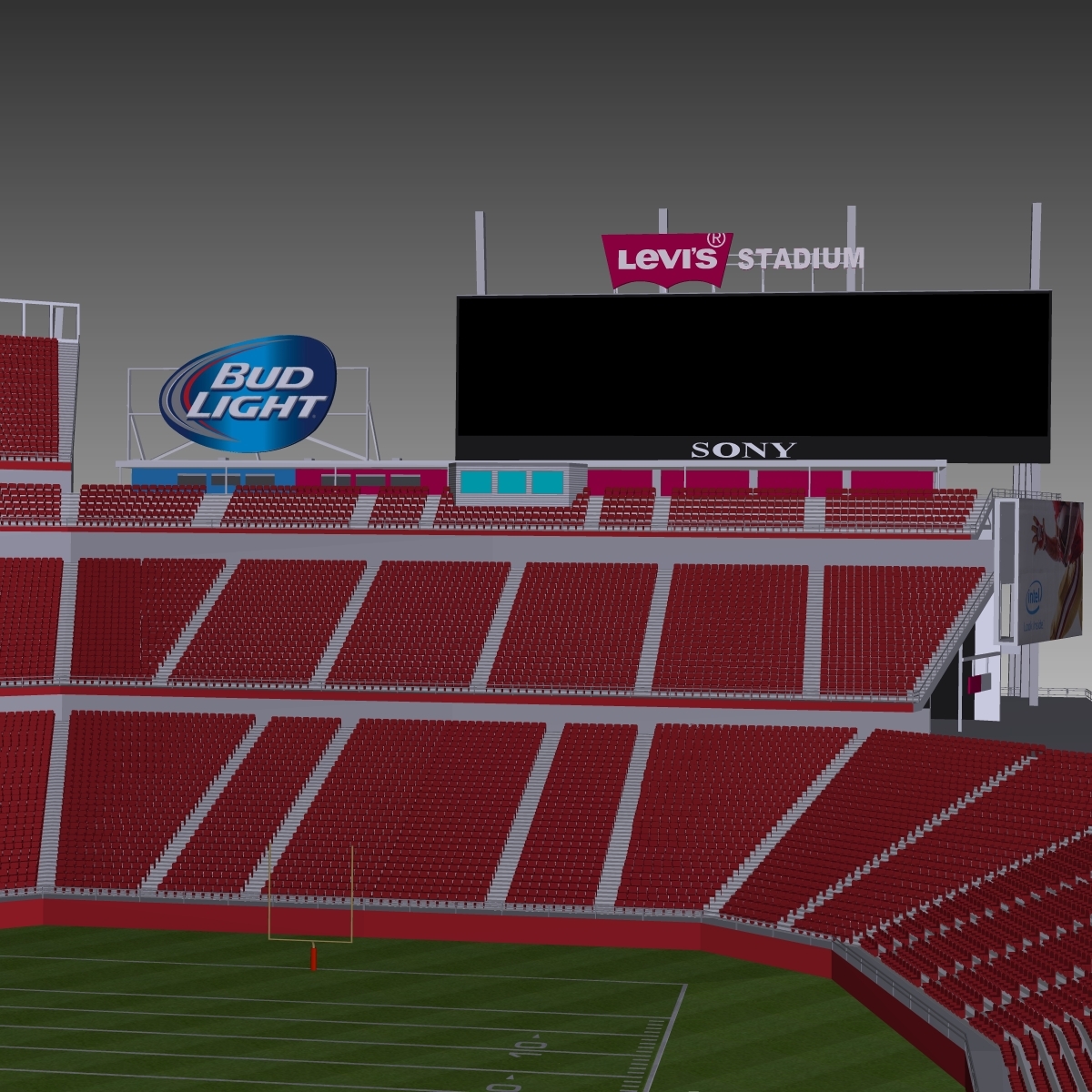 levi s stadium seats 3d 3ds