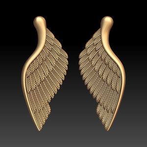 obj wings pendant jewelry