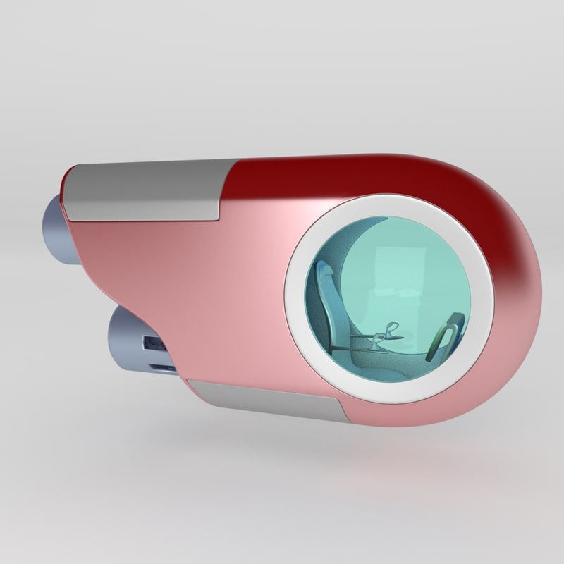 submarine interior 3d obj