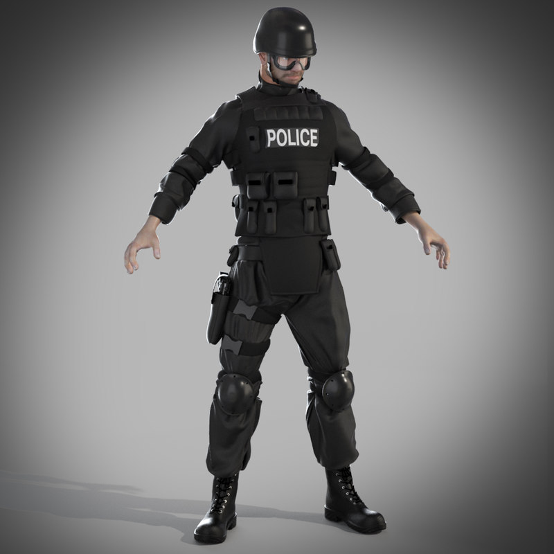 3d police swat