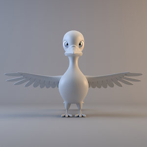 3d pigeon modelled ready model