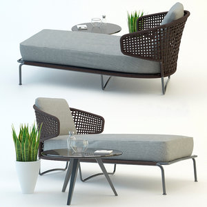 3d garden furniture model