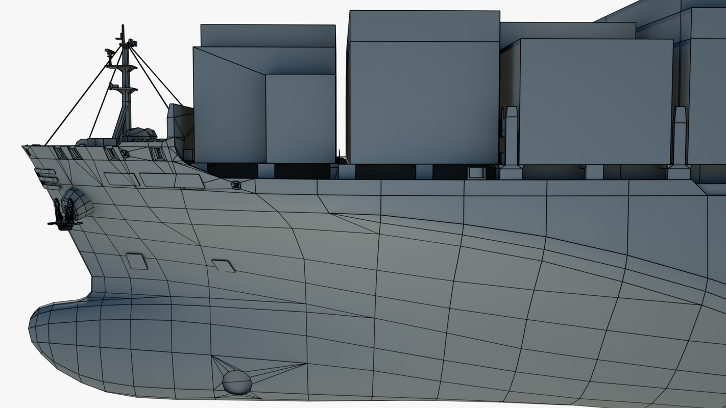Visual Basic Container Ship container ships vessels 3d 3ds