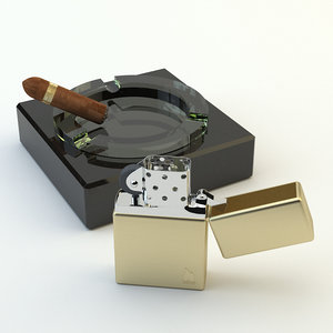 3d model zippo cigar