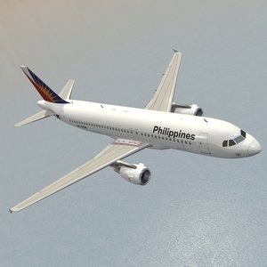 3D model airbus philippine airlines