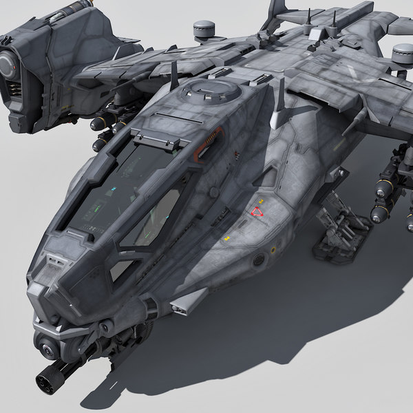 3d sf heavy dropship