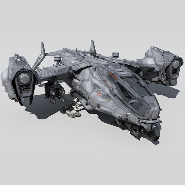 3d sf heavy dropship