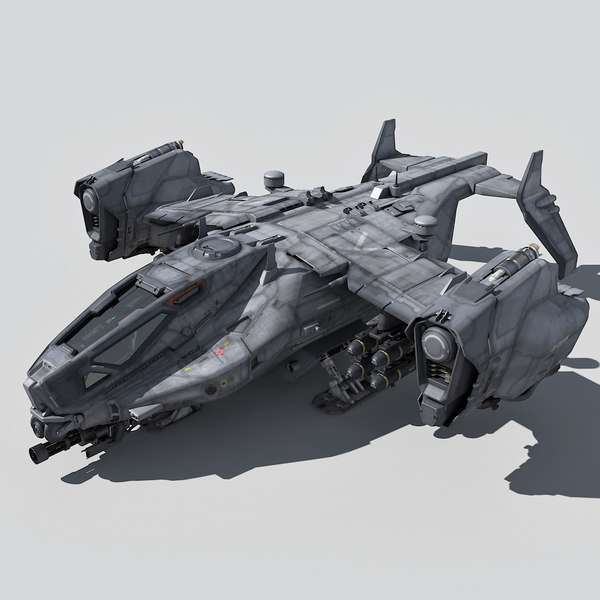 3d sf heavy dropship