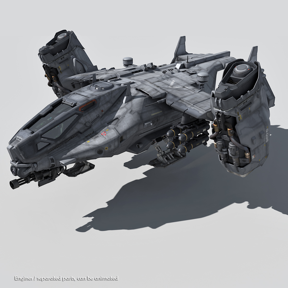 3d sf heavy dropship